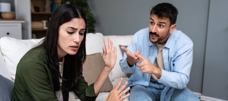 Couple arguing