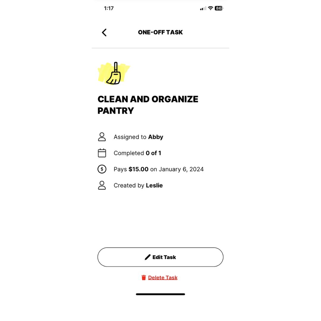 Screen grab of Mydoh app